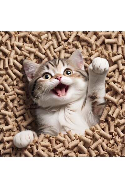 FAME ENERJİ Çam Peleti Kedi Kumu 12,5 Lt 6 Mm