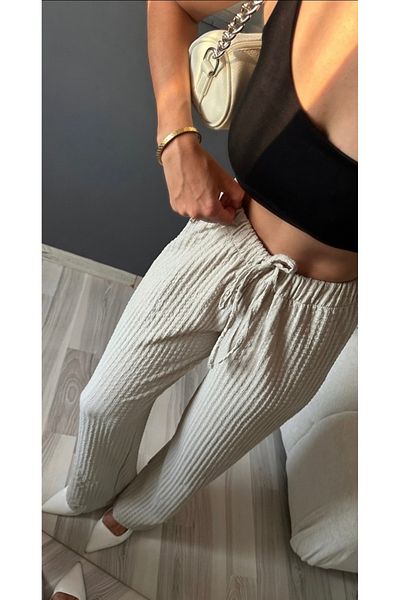 REFİŞ BUTİK VE AKSESUAR Burumucuk Fabric Comfortable Fit Pants