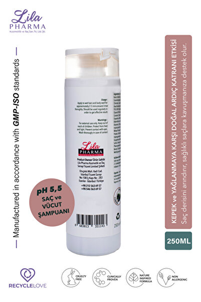 Algosin Dermotolojik Ardıç Katranlı Bitkisel Çay Ağacı Saç Ve Vücut Şampuanı 250 Ml