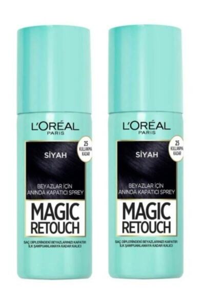L'Oreal Paris Magic Retouch Beyaz Saçlar Için Kapatıcı Siyah Saç Spreyi 75ml ...