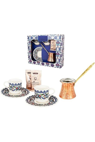 E orient Double Porcelain Set - Cezve 2 Person