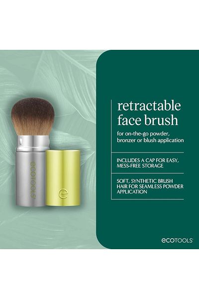 Ecotools Kabuki Retractable Face Brush Powder & Bronzers (2 PACK)