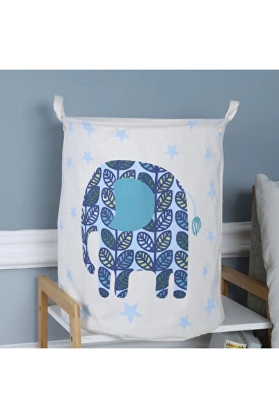 miraza Foldable basket for storing clothes or toys, 80L, 50 x 40 cm, Elephant model