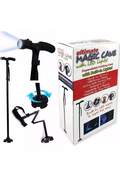 Primo Plus Adjustable Smart Walking Cane With Led Light
