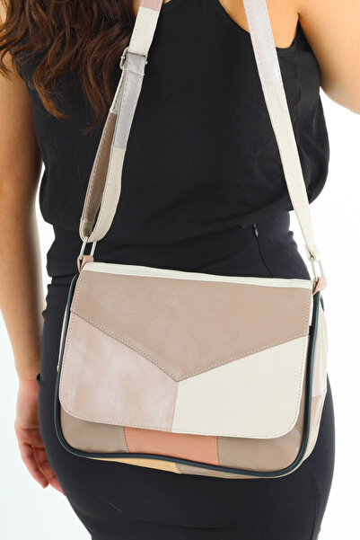 NahitaTyana Geantă de umăr și crossbody colorată din piele naturală