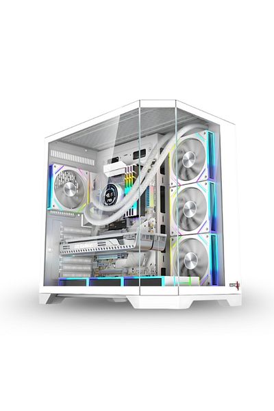 PC'GEN كمبيوتر ألعاب، Core I7-14700f، Nvidia Rtx 5060 Ti 8gb، 32gb Ddr5 Ram، 1tb Nvme Ssd، لون أبيض