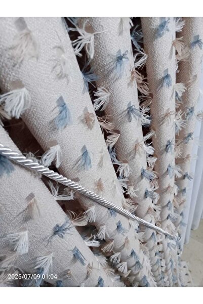 Store Brillanthome renkli puantiyeli fon perde