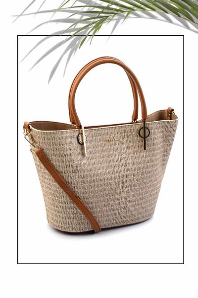 Bambi Geantă de umăr de damă bej bronz C06004220428
