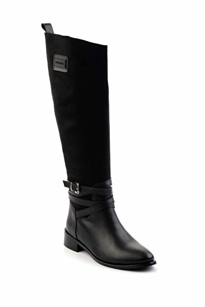 Bambi Siyah Kadın Çizme K03140435502