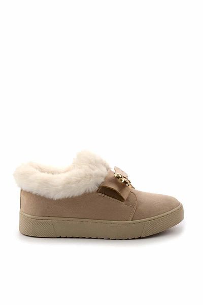 Bambi Beige Suede Women's Boots & Booties02566775002