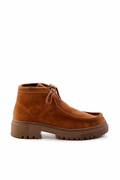 Bambi Tan Suede Γνήσιο δέρμα Γυναικείες Μπότες & Μποτάκια K02041200502