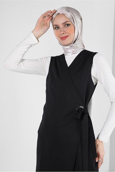 Alvina Belted Wrap Vest 43875