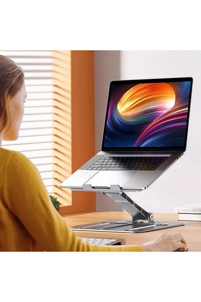 Mcstorey Laptop Stand Adjustable Foldable Notebook Stand Ergonomic Notebook Holder