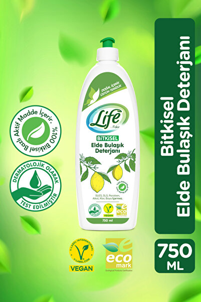 Life by Fakir Fakir Life Bitkisel Bulaşık Deterjanı 750ml