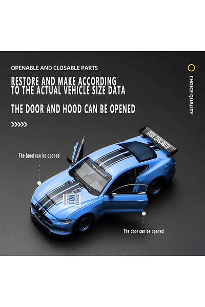 Choice 2018 Ford Mustang GT CCA 1:42 2018 Ford Mustang GT نموذج سيارة لعبة سبائكية سباق سلسلة تجميع سبائك
