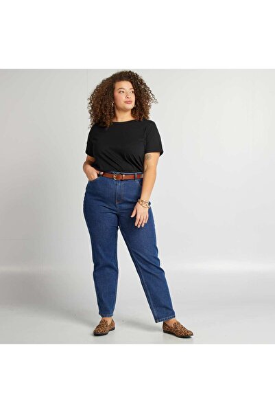 KIABI Short-sleeved jersey knit T-shirt BLACK