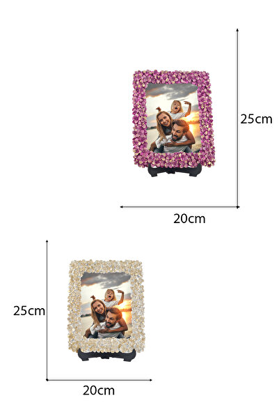AYDİZAYN Clover Patterned Polyester Photo Frame