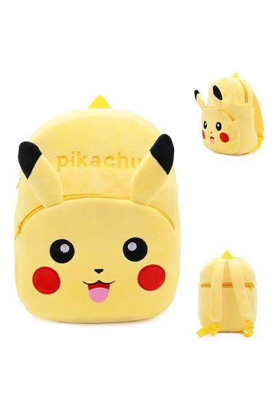 Choice Yellow Super Mario Bros Plush Backpack Pokemon Pikachu Anime Figure Stuffed Toy Soft Cute Bag