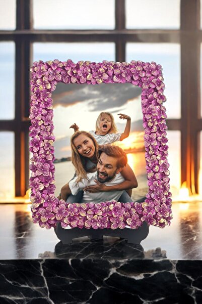 AYDİZAYN Yonca Desenli Polyester Fotoğraf Çerçevesi