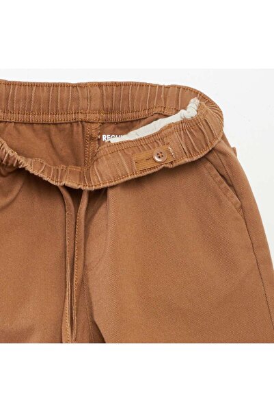 KIABI Plain regular-fit trousers BEIGE