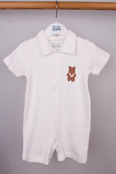 Mini Ropa Polo Neck Summer Baby Romper |   Collared Baby Boy Short Jumpsuit