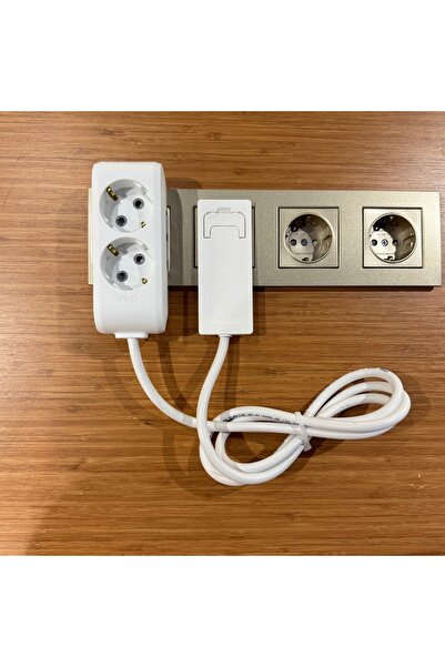 Noki (3M) Yeni Nesil Ultra Ince Fişli Uzatma Kablosu (2’Lİ) – Dar Alanlara Uygun Özel Tasarım