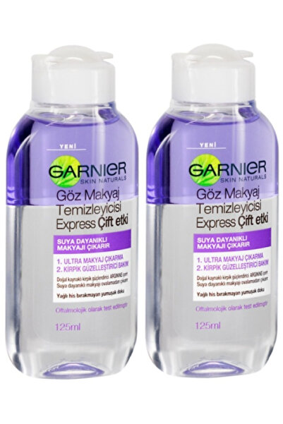 Garnier Göz Makyaj Temizleyici Express Çift Etki 125 ml x 2 Adet