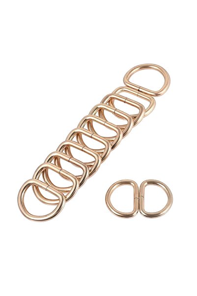 srtfootcare 25 τεμάχια D μεταλλικοί κρίκοι - χρυσοκίτρινο, για λαβή τσάντας 2 εκ.