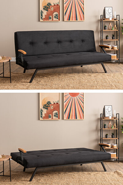 Pafu Zven Üçlü Yataklı Koltuk - Siyah