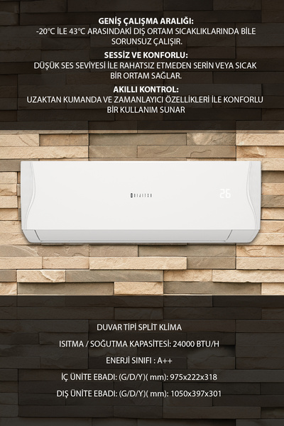 Dijitsu Tornado 24000 Btu Klima