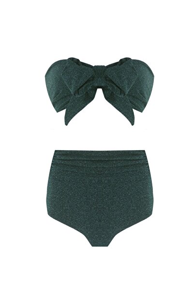 Nur Karaata Sparkle Green 3 in 1 Bikini Set