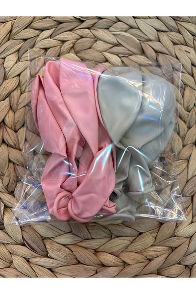 Deniz Party Store 5 Macarons Pink 5 Sea Sand a Total of 10 Balloons