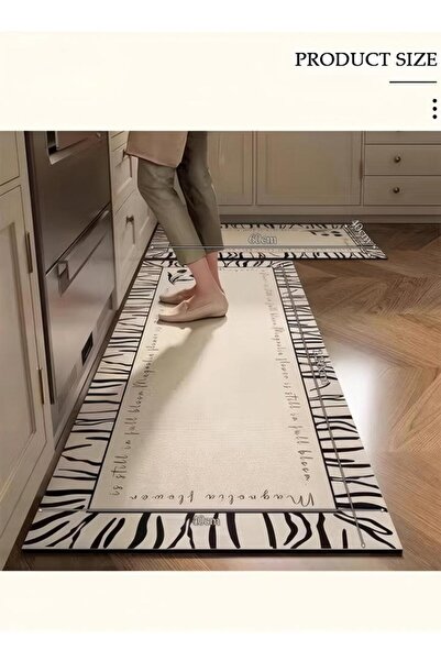 Generic 2-piece Kitchen Mat And Carpet Set, Non-slip Quick-drying Diatom Mud Floor Mat 40*60 40*120cm