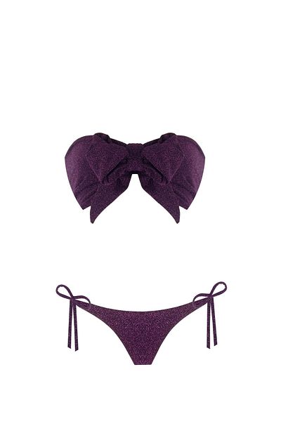 Nur Karaata Sun 3 in 1 - Sparkle Bikini Set, Purple