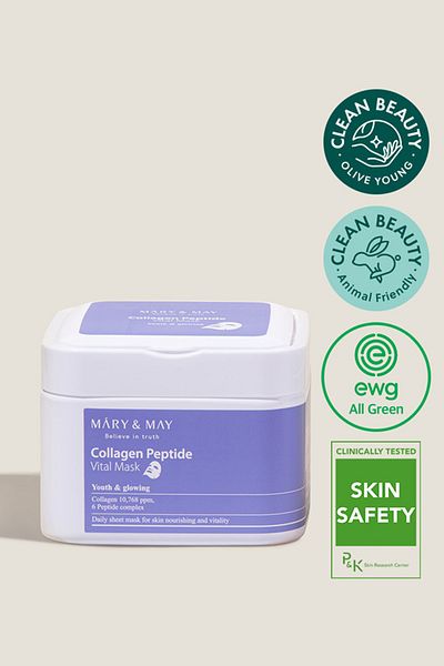 Mary & May Collagen Peptide Vital Mask 30 Pieces / 400 Gr