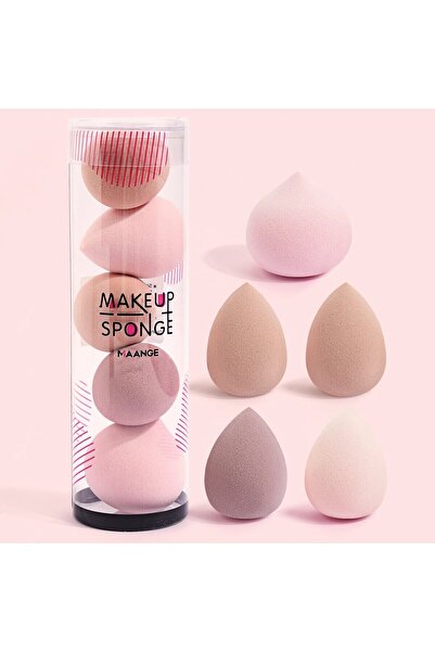 Choice1 مجموعة إسفنجات مكياج من مانج، مكونة من 5 قطع، كريم أساس، خافي عيوب، بودرة، كريم نفخة، مستحضرات تجميل جافة ورطبة