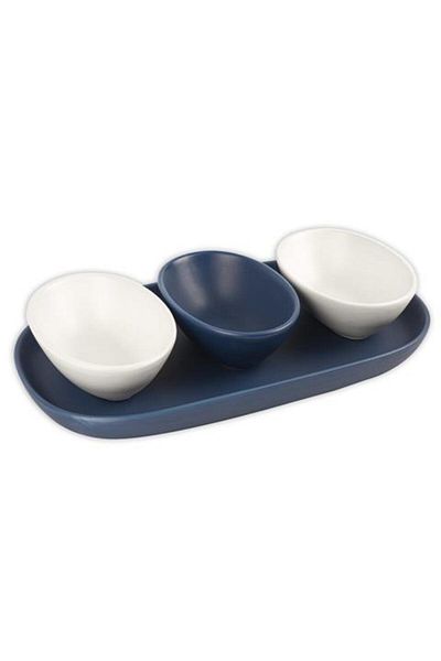 Mikasa Moor Blue White 4 Service