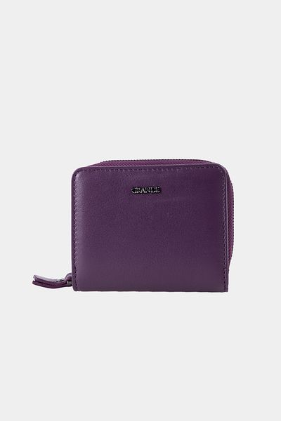 Grande 2822 Genuine Leather Horizontal Snap Fastener Women's Wallet Arsel Plum