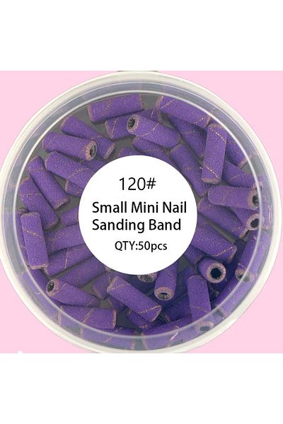 Choice 120grit-50pcs 50pcs Small Nail Sanding Bands For Nail Drill, 120 Grit 180 Grit 240 Grit Medium Nai
