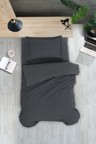 COTTONMANIA Mondo Single-%100 Pamuk Modern Ve Ozel Tasarim Tek Kisilik Nevresim Takimi