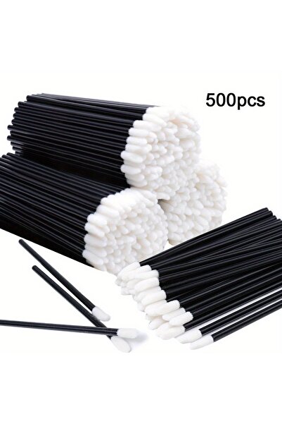 Choice 500 قطعة - 500 عصا ملمع شفاه للاستخدام مرة واحدة - أعواد أحمر شفاه بلاستيكية، أدوات مكياج، مناسبة لـ