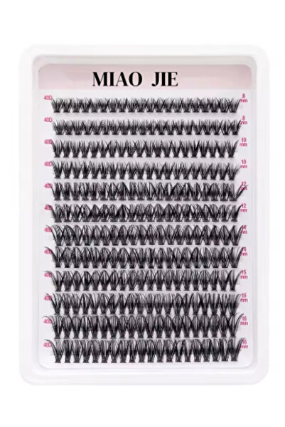 Choice رموش صناعية من مجموعة MIAOJIE 40D باللون الأبيض، 240 قطعة، تمديدات رموش فردية كثيفة، F