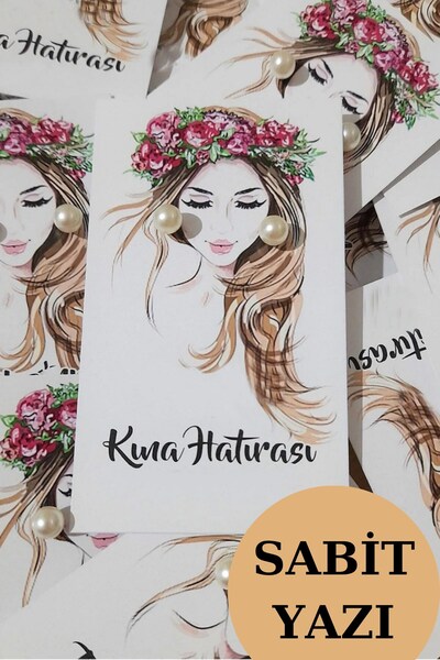 Tatlı Telaşlar 50 Adet Inci Küpe Nişan Söz Doğum Hediyelik - Sabit Yazı - Yaz...