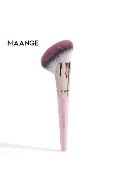 Choice1 Pink MAANGE Dense Blush Bronzer Brush Angled Makeup Brush Premium Bru...
