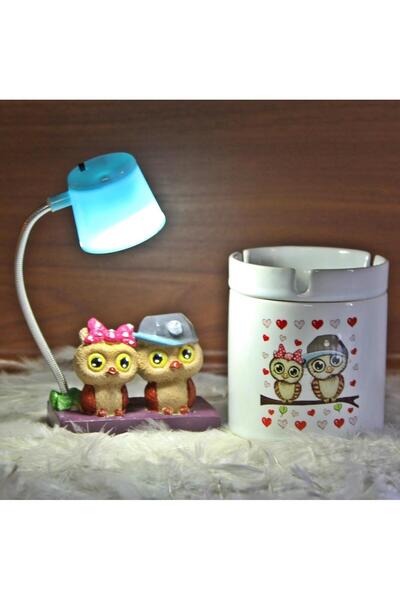 HediyeKanalı Best Friends Baykuş Puf Yastık Baykuş Seramik Küllük Best Friend...