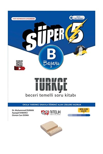 Nitelik Yayınları 5. Sınıf Beceri Temelli B Serisi Türkçe Soru Bankası