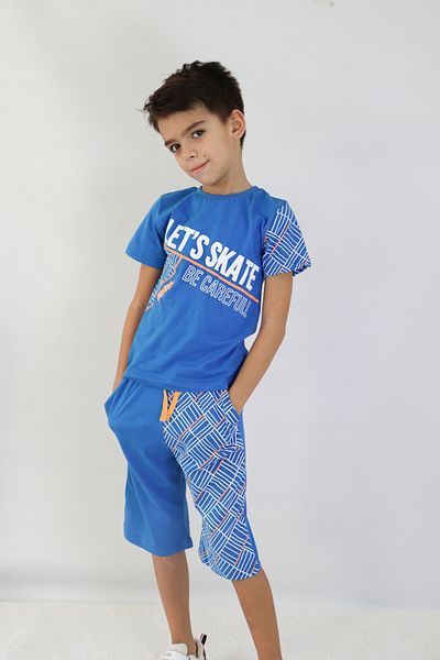 Harika KIDS Boy's Lets Skate εμπριμέ κοντομάνικο Basic Basic κοστούμι Ηλικία 6-9
