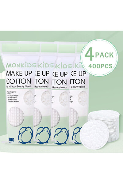 Choice 400 قطعة 100 قطعة/200 قطعة من وسادات القطن المستديرة الناعمة والقابلة للتنفس ذات الملمس المزدوج تستخدم يوميًا