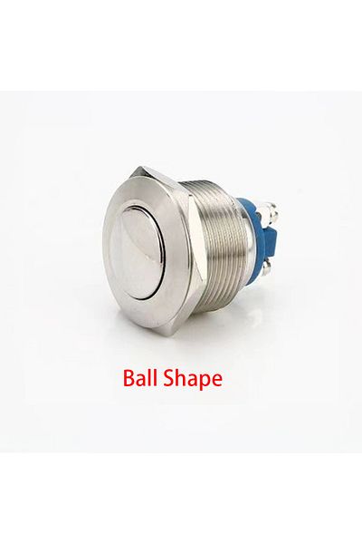 Choice Momentary Self-reset 16mm Ball Shape Momentary Push Button Start Stop Power Switch Metal Without Fix