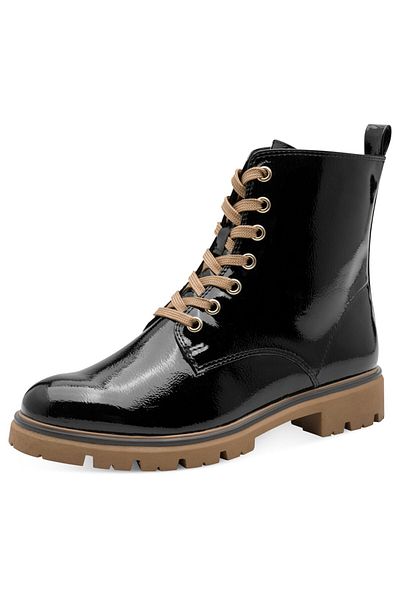Marco Tozzi Damen Elegante Stiefelette 2-25206-45 Schwarz 084 Black/nature Kunstleder